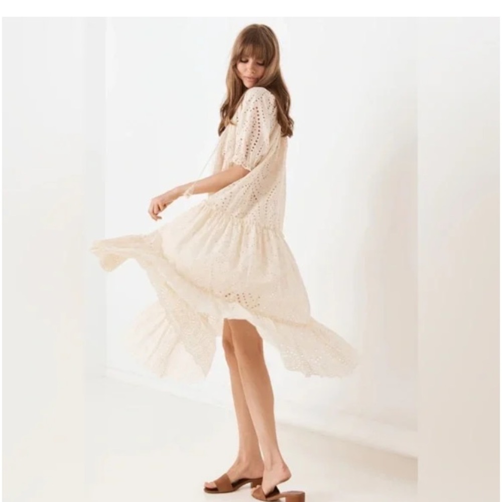 Spell & The Gypsy Collective | Fairytale Anglaise Eyelet Maxi Dress in Cream XXL